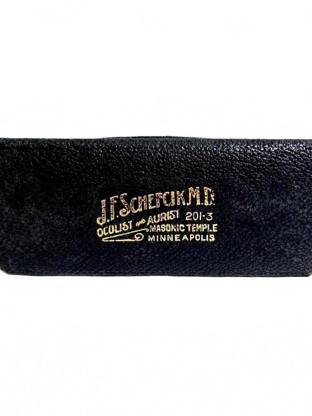 Rare Antique Minneapolis Medical Memorabilia Eyeglass Case